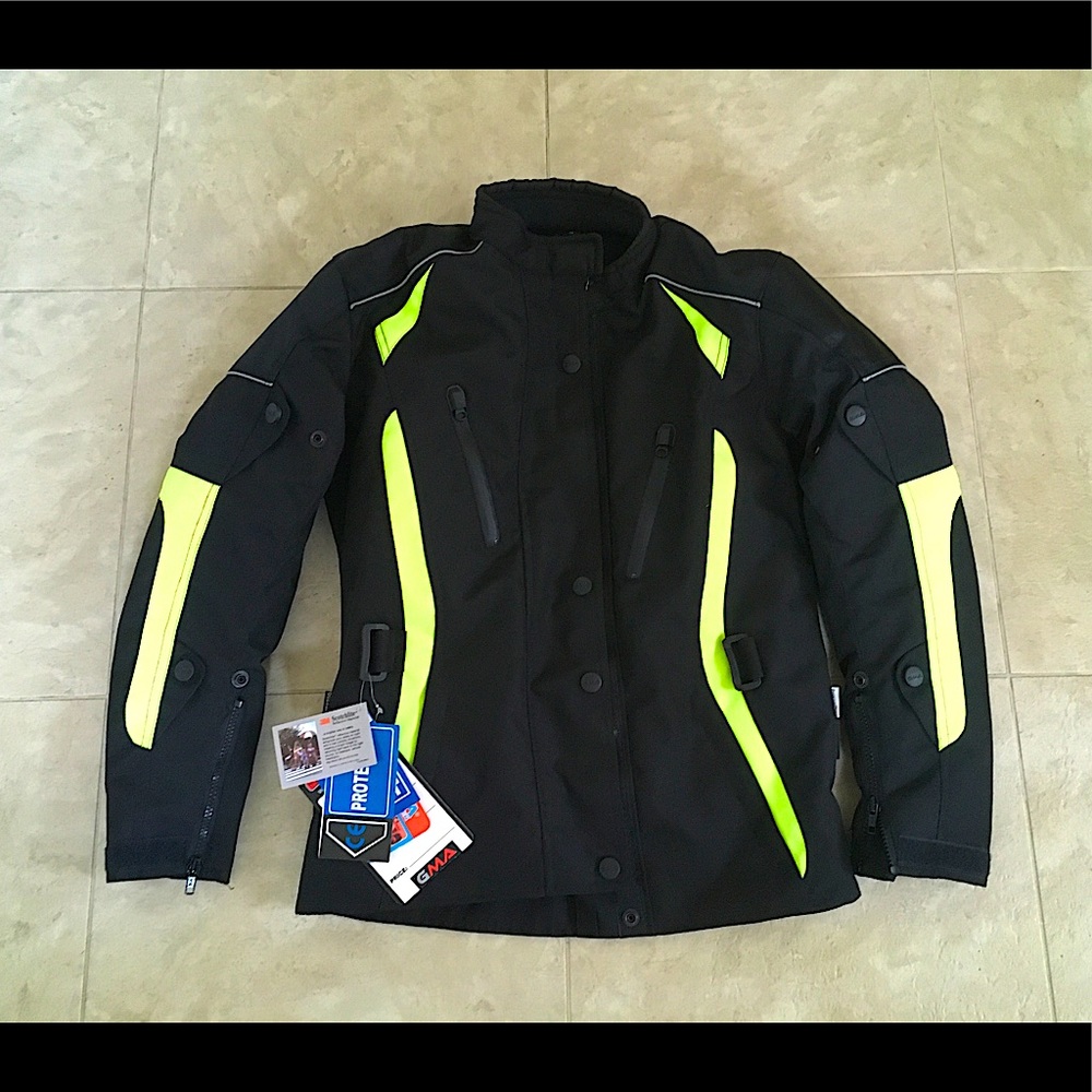 NWT Women’s GMA Galaxy Moto Waterproof Motorcycle Jacket, Size Small